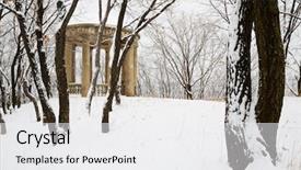  Presentation with chinese dragon - Cool new presentation design with wooden sculpture dragon horse - one backdrop and a white colored foreground
