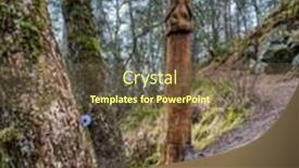  Presentation with luxembourg - Slides having wooden-sculpture-of-a-fairy background and a tawny brown colored foreground