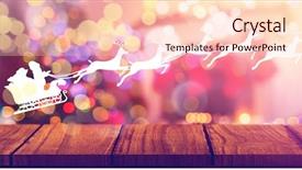  Presentation with tree silhouette - Slide deck featuring wooden shelf against christmas tree background and a lemonade colored foreground