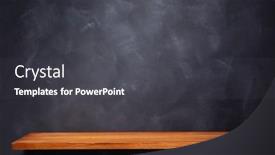  Presentation with paint book - PPT theme with wooden-shelf-and-painted-background background and a dark gray colored foreground