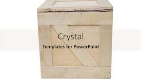  Presentation with ship shipping - Theme with wooden-shipping-crate-wooden-box background and a soft green colored foreground