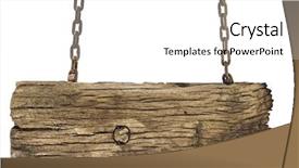  Presentation with signboard - Amazing slide set having wooden sign - vintage signboard isolated backdrop and a white colored foreground