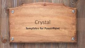  Presentation with wooden board for oktoberfest - Cool new slide set with wooden-sign-board-at-wall backdrop and a coral colored foreground