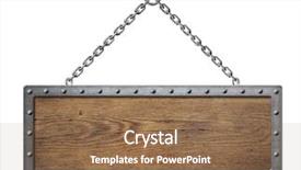  Presentation with chain - Slides featuring post medieval - wooden sign board with metal background and a white colored foreground
