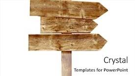  Presentation with art white gray grey - Beautiful presentation theme featuring wooden sign on grass isolated backdrop and a white colored foreground