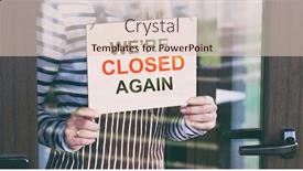  Presentation with closed - Slide set with wooden-sign-with-text-sorry background and a lemonade colored foreground