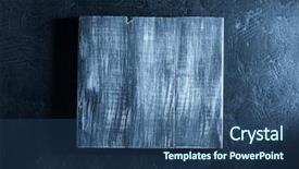  Presentation with signboard - Slide deck having wooden signboard at black background background and a ocean colored foreground