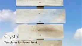  Presentation with wooden - Theme with wooden-signs background and a  colored foreground