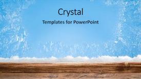  Presentation with window frame - Cool new theme with wooden sill and frozen window backdrop and a light blue colored foreground