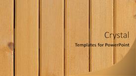  Presentation with wooden - Colorful slides enhanced with wooden-slats-close-up backdrop and a yellow colored foreground