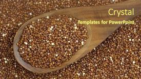  Presentation with quinoa - Amazing slides having wooden-spoon-and-background backdrop and a tawny brown colored foreground