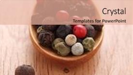  Presentation with pepper - Beautiful slides featuring teacher and schoolchildren in class backdrop and a soft green colored foreground