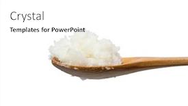  Presentation with coconut oil - PPT theme enhanced with wooden-spoon background and a white colored foreground