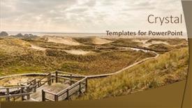  Presentation with stairway - Cool new PPT theme with wooden-stairway-and-path backdrop and a lemonade colored foreground