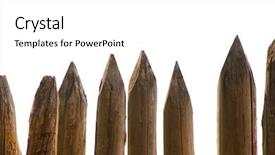  Presentation with wall - Amazing presentation design having wooden stakes or wall made backdrop and a white colored foreground
