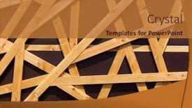  Presentation with wooden stick - Theme consisting of wooden-stick-pattern-isolated background and a red colored foreground