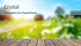  Presentation with wood - PPT layouts consisting of wooden table - wood textured backgrounds background and a cool aqua colored foreground