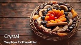  Presentation with wicker - Theme featuring wooden table assortment contais apricots background and a tawny brown colored foreground