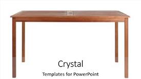  Presentation with tablets wood table tablet white - PPT theme consisting of wooden table isolated on white background and a white colored foreground