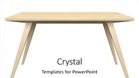  Presentation with flowers on white wooden - Audience pleasing presentation theme consisting of wooden table isolated on white backdrop and a white colored foreground