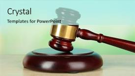  Presentation with gavel - Beautiful presentation theme featuring a beach volleyball net backdrop and a gray colored foreground