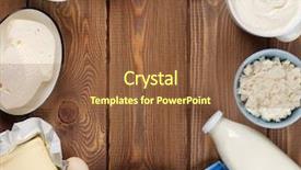  Presentation with milk dairy cheese yogurt sour - PPT theme consisting of  background and a  colored foreground