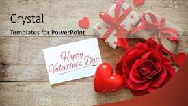  Presentation with valentines day - Amazing theme having wooden table valentines day backdrop and a mint green colored foreground