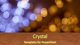  Presentation with holiday - PPT theme with wooden table with yellow holiday background and a tawny brown colored foreground
