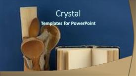  Presentation with tableware - Audience pleasing PPT theme consisting of wooden-tableware-and-a-open backdrop and a ocean colored foreground