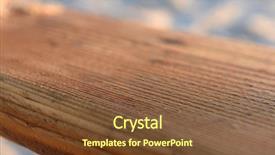  Presentation with close up wooden decking - Presentation design consisting of wooden teeter on the beach background and a tawny brown colored foreground