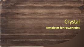  Presentation with brown wood texture - Beautiful slide deck featuring wooden texture dark brown wood backdrop and a tawny brown colored foreground