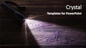  Presentation with wood grain texture - Presentation design featuring wooden texture with glowing flashlight background and a wine colored foreground