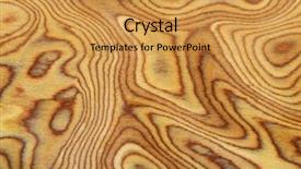  Presentation with wood log - Presentation design consisting of wooden texture background and a gold colored foreground