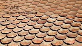  Presentation with tiles - Amazing PPT layouts having wooden-tiles-traditionally-used backdrop and a coral colored foreground