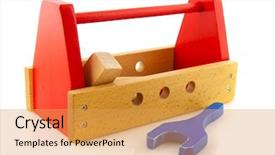  Presentation with tools - Beautiful theme featuring amount on a cheque backdrop and a  colored foreground.