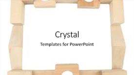  Presentation with wooden building blocks - Amazing presentation design having wooden toy blocks isolated backdrop and a white colored foreground