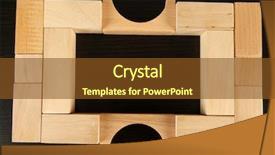  Presentation with colour blocking building blocks - PPT layouts having wooden toy blocks on wooden background and a  colored foreground