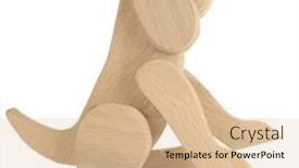  Presentation with craft - Theme having wooden-toy-dog-puppy-pet background and a lemonade colored foreground