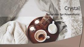  Presentation with milk tea - Amazing theme having wooden tray with coffee milk backdrop and a light gray colored foreground