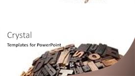  Presentation with white letters - Presentation with wooden-typescript-letters-against background and a white colored foreground