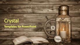  Presentation with nautical - Amazing slides having wooden vintage background with book backdrop and a tawny brown colored foreground