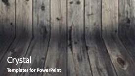 Presentation with flooring - Slide deck having wooden wall and flooring weathered wood background and a dark gray colored foreground