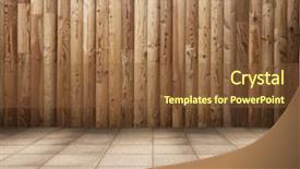  Presentation with tile - Theme featuring wooden wall and tile background and a tawny brown colored foreground
