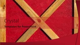  Presentation with yellow wood - Presentation theme enhanced with wooden-wall-in-german background and a crimson colored foreground