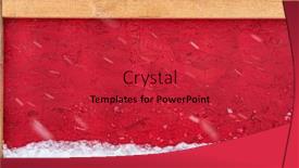  Presentation with wood planks - Presentation theme enhanced with wooden-wall-with-frame background and a red colored foreground