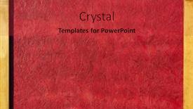  Presentation with wood planks - Colorful PPT theme enhanced with wooden-wall-with-frame backdrop and a red colored foreground