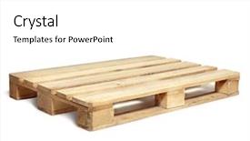  Presentation with pallet - PPT theme enhanced with wooden warehouse pallet shot background and a white colored foreground