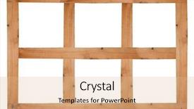  Presentation with window frame - Slide deck having wooden window frame background and a coral colored foreground