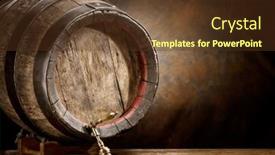  Presentation with wine beer - PPT layouts enhanced with wooden-wine-or-beer-barrel background and a  colored foreground