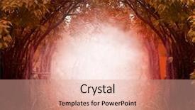  Presentation with woodland - Slide deck consisting of woodland - fantasy background magic forest beautiful background and a coral colored foreground